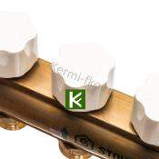 Коллектор для теплого пола с вентилями 10 выходов STOUT SMB 0468 000010